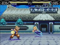 une photo d'Ã©cran de Dragon Ball Z - Hyper Dimension sur Nintendo Super Nes